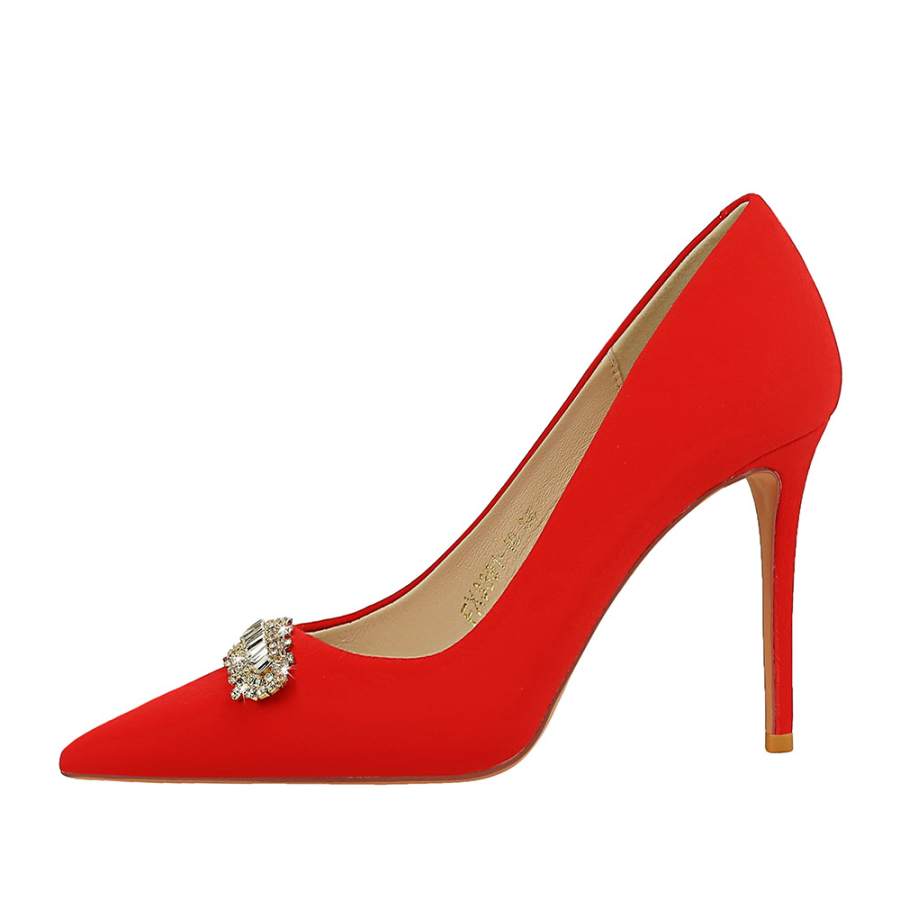 QITUMAUL Slim Heel High Heels Women's