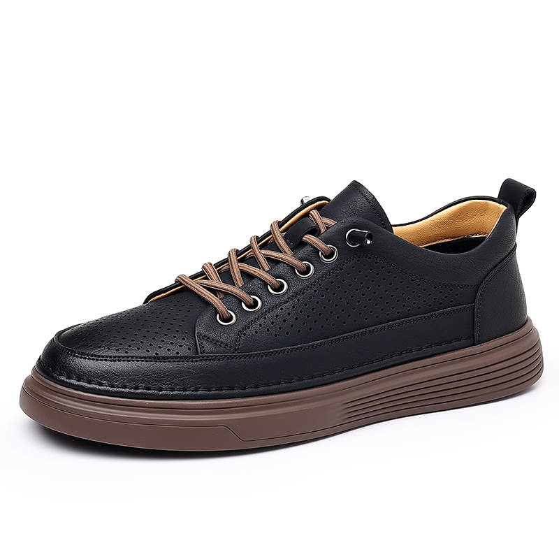 POPULAR ROUSE PR Microfiber Leather Lightweight And Breathable Low top Skateboard Shoes Men's