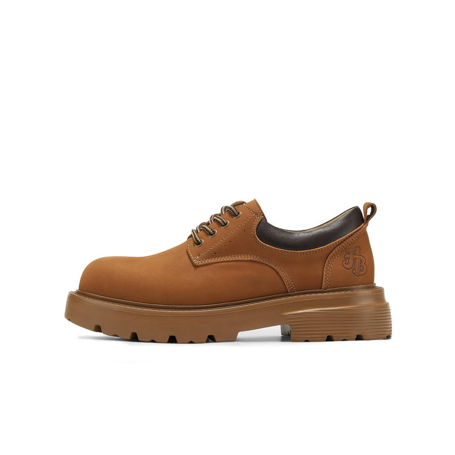 HALEBOSS HALEBOSS Cow Leather Low top Casual Shoes Men's Yellow