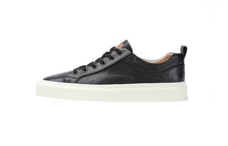 TIMOTHY&CO. Top Grain Cow Leather Low top Casual Shoes Men's Black