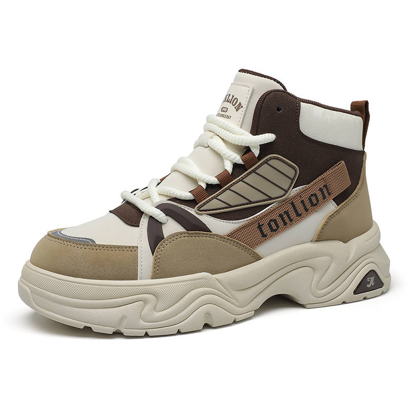 Tonlion Short Combat Boots 4CM Men's