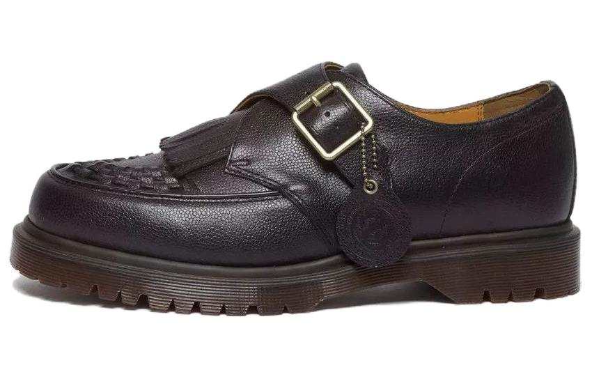 Dr.Martens Leather Low top Casual Shoes Unisex Black