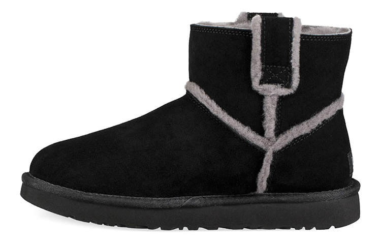 UGG UGG Classic Mini Spill Seam Fleece Lined Black Women's