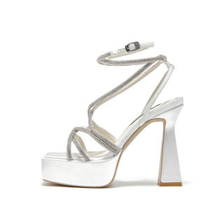 SHOESZOOO One Strap Chunky Heel High Heels 12cm Women's