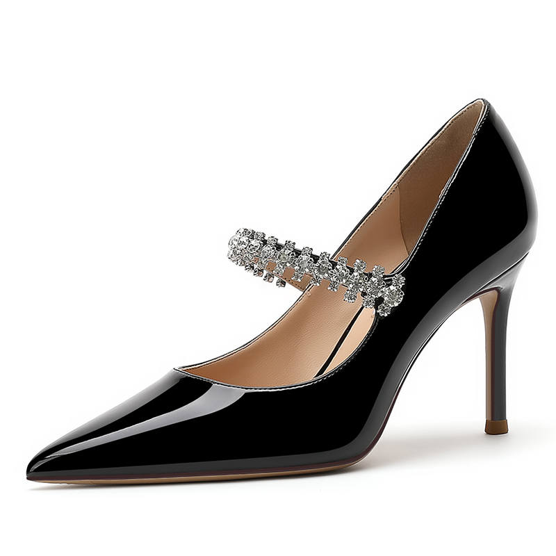YAFEI XUANYU Microfiber Leather Slim Heel High Heels 6CM Women's