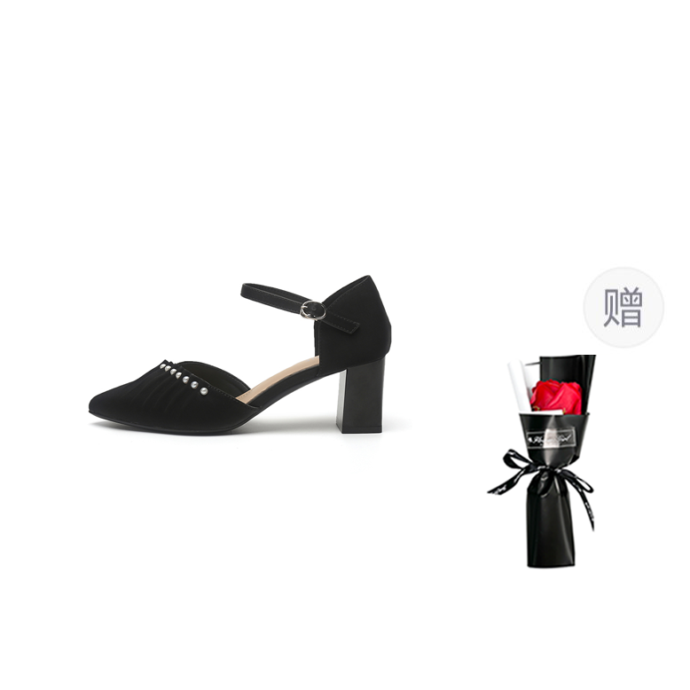 DAPHNE DAPHNE Pu Block Heel High Heels 6CM Women's