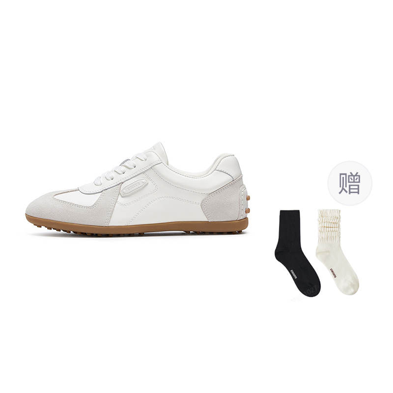 Staccato Little Milk Bean/Little Golden Bean Cow Split Leather Low top Casual Shoes Women's