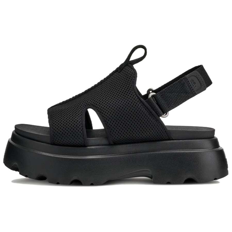 UGG UGG Brisbane Fabric One Strap Sandals 5.7cm Women's Black