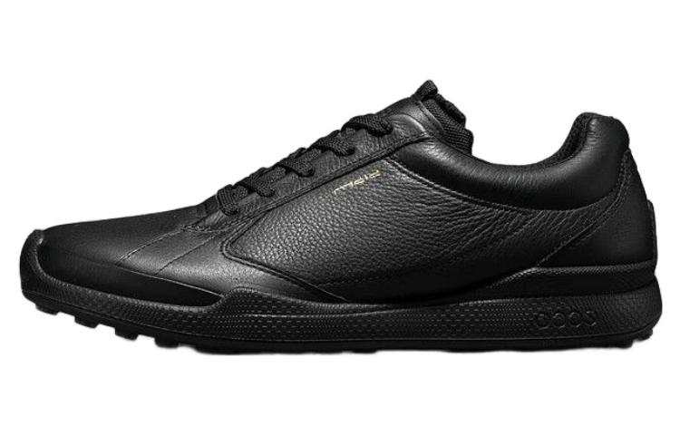 Ecco Golf Biom Hybrid Leather Abrasion Resistant Low top Casual Shoes Men's Black