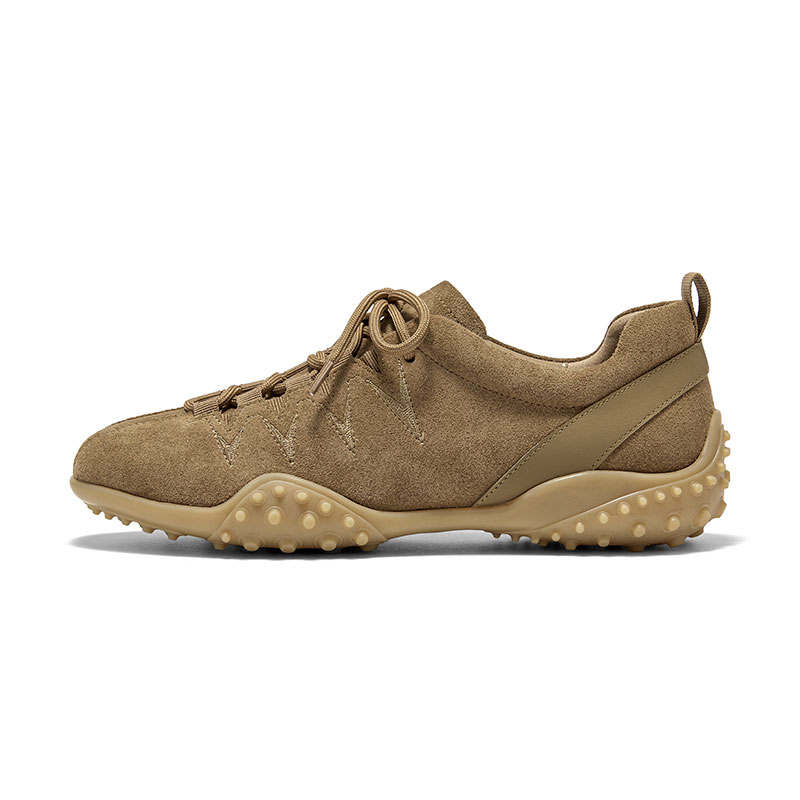 Beau Today Cushioning Slip Resistant Abrasion Resistant Low top Casual Shoes Women's Apricot