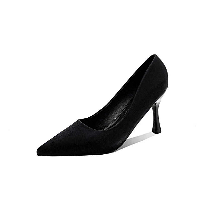 LUNNIFEIYA Pu Slim Heel High Heels Women's