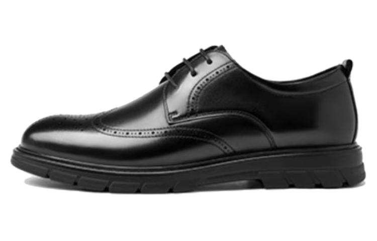 AOKANG Dress Shoes Men's Low Top Black