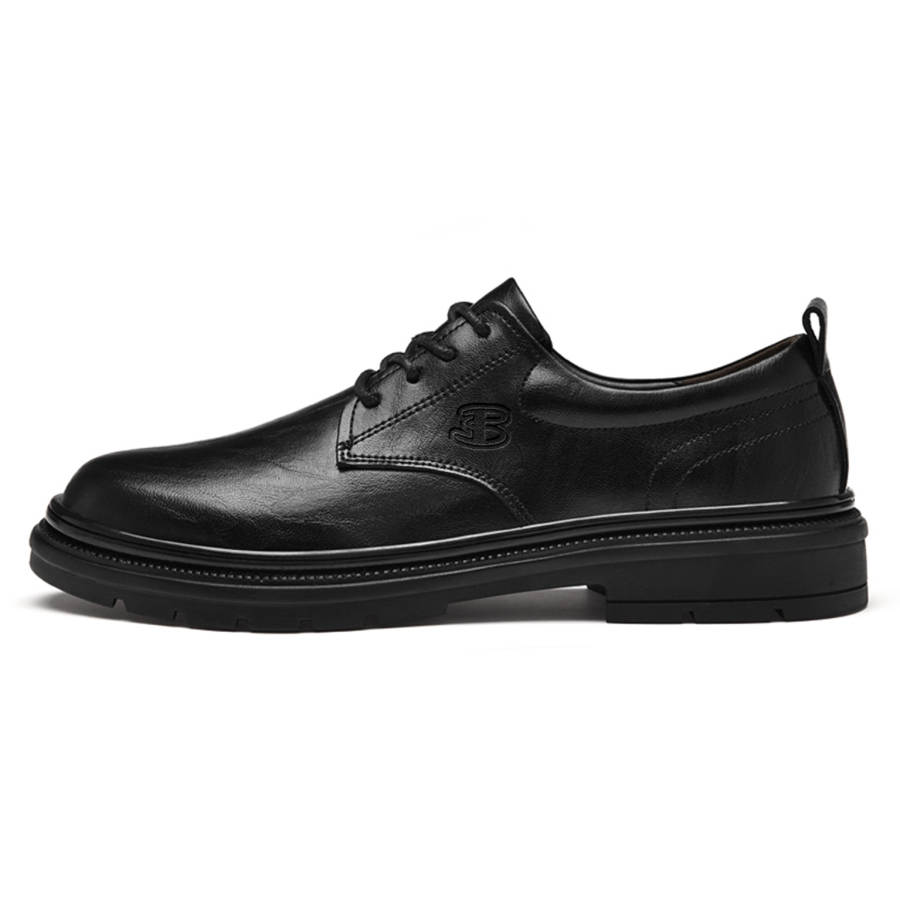 BEN SHERMAN Casual Leather Shoes Men's Low Top Brown/Black