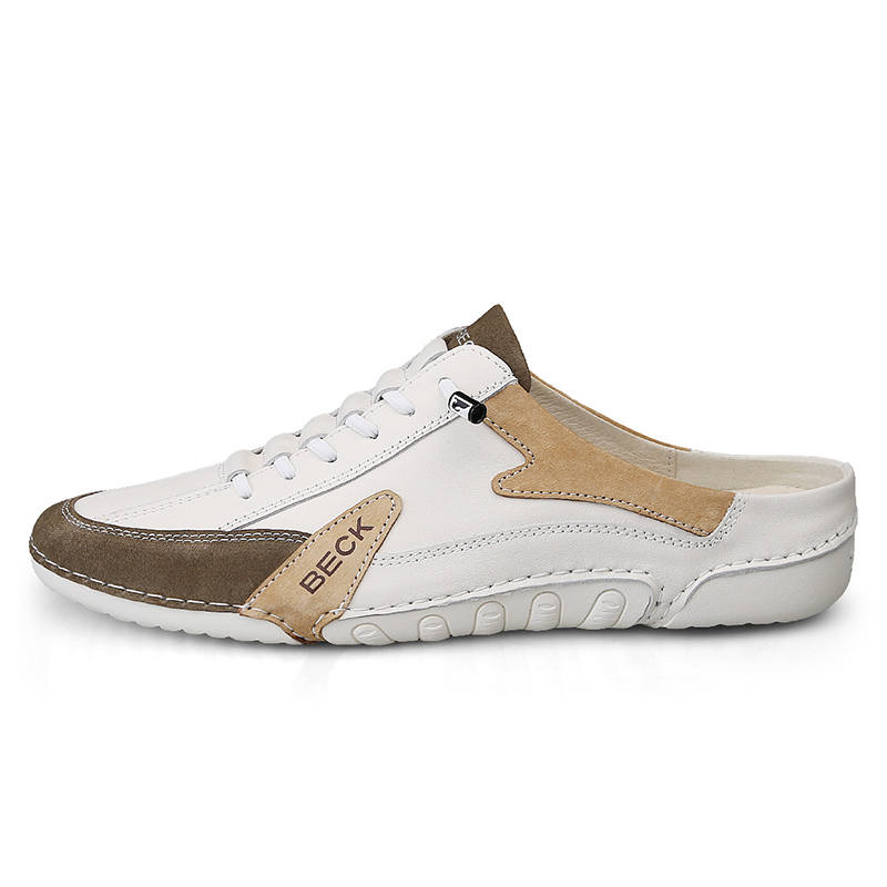 BECK Cow Leather Slip Resistant Abrasion Resistant Slip Resistant Abrasion Resistant Low top Casual Shoes Men's