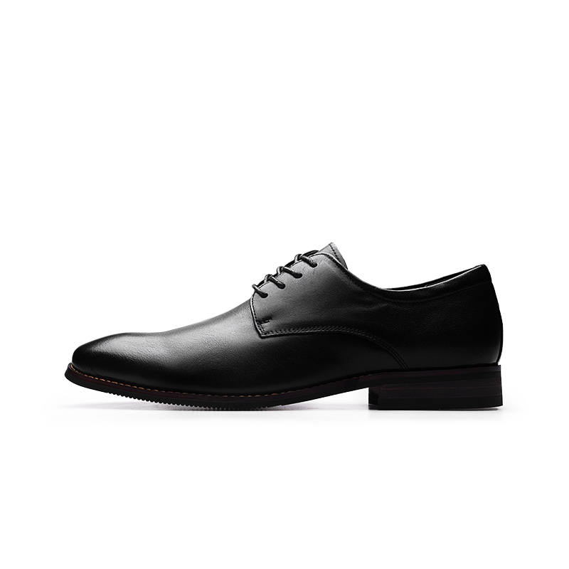 PARDASAUL Casual Leather Shoes Men's Low Top Black
