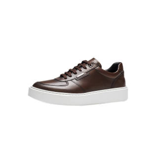 DANIEL HECHTER Cow Leather Low top Skateboard Shoes Men's Dark Coffee