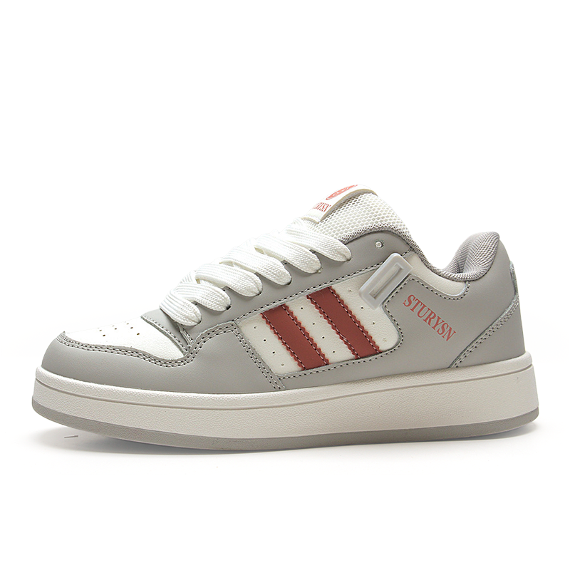 STUR YSN Wear resistant And Lightweight Low top Skateboard Shoes Unisex White