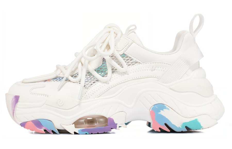 VITTORIO VENTURA Mesh Coverage Low top Chunky Sneakers Women's Multicolor