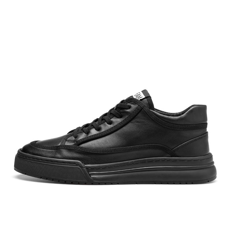 PARDASAUL Cow Leather Casual Shoes Men's Black