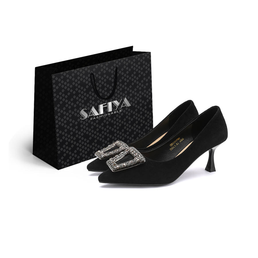 Safiya Slim Heel High Heels Women's Black