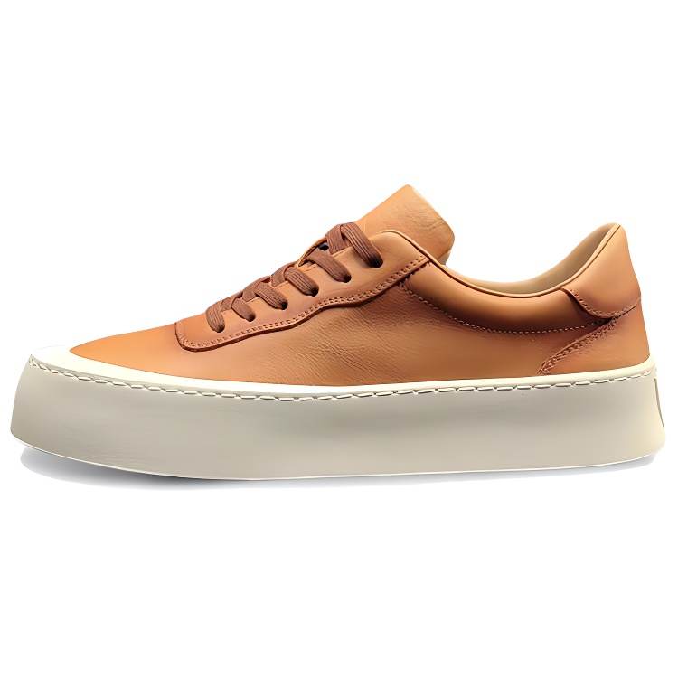 ZUOSAISI Top Grain Cow Leather Slip Resistant Slip Resistant Low top Skateboard Shoes Men's