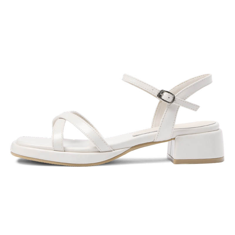 CAMEIDO Synthetic Leather One Strap Sandals 3.5cm Women's