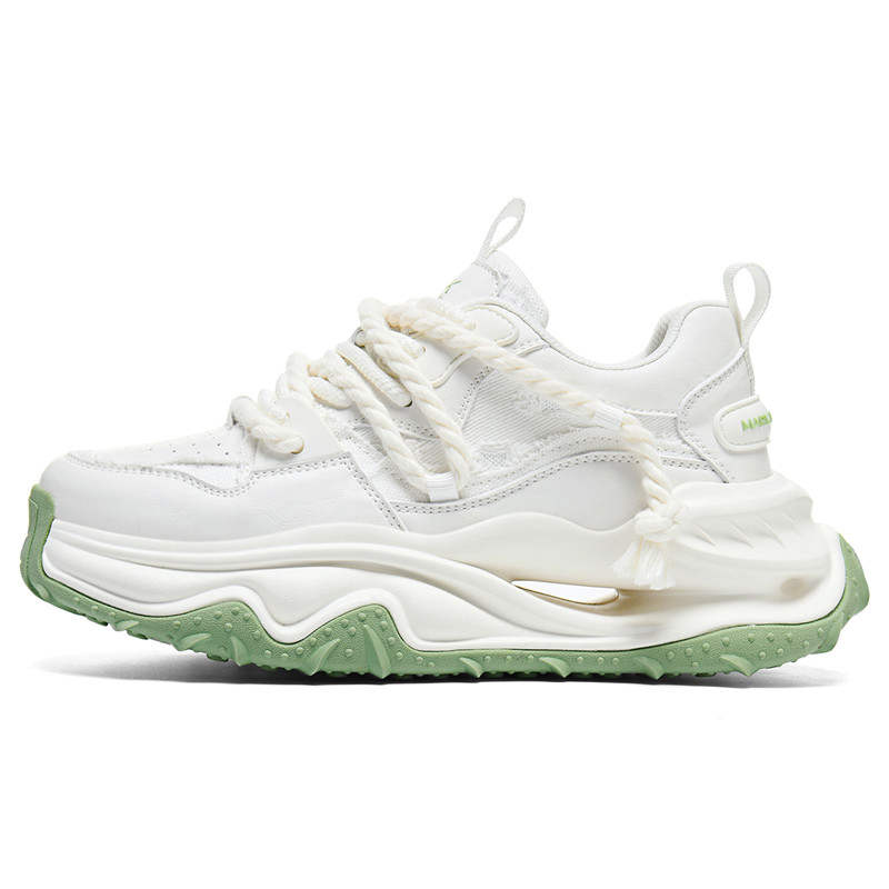 FAIRWHALE Slip Resistant Abrasion Resistant Low top Chunky Sneakers Men's