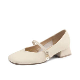 CORALDAISY Pu Block Heel Mary Jane Shoes 3cm Women's