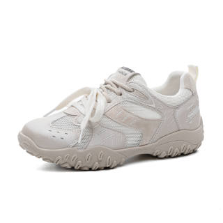 POOQ Cow Split Leather Low top Casual Shoes Women's
