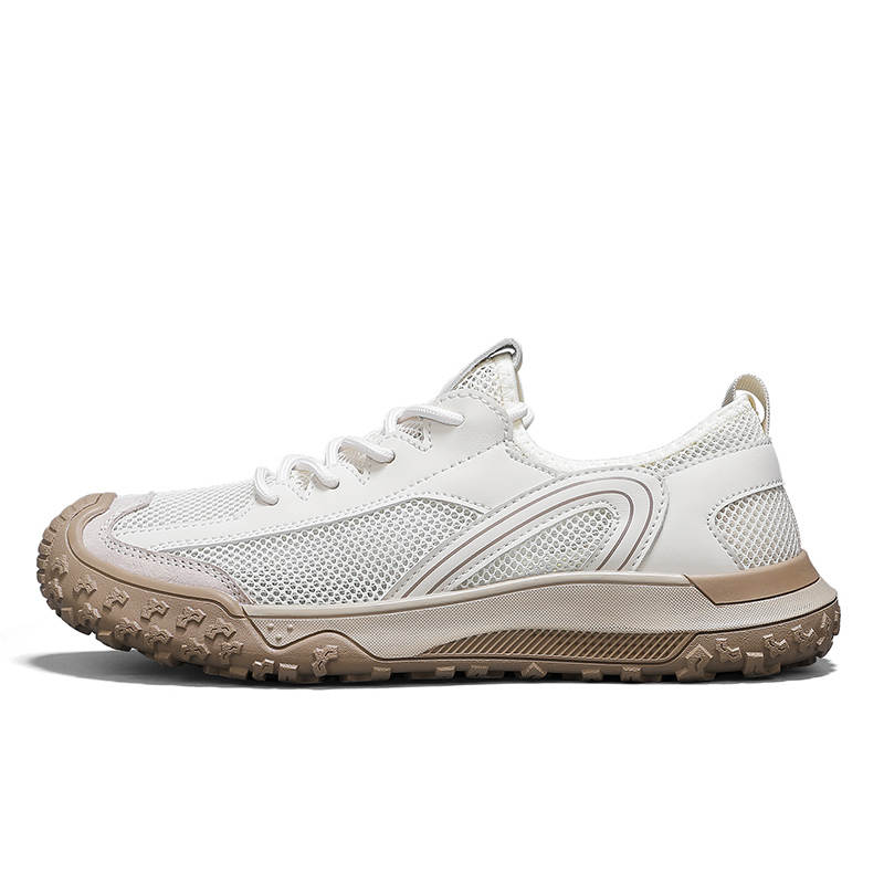 WENNAI Men's Casual Shoes Men's Low Top Brown
