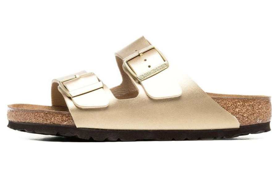 Birkenstock Abrasion Resistant Slide Slippers Women's Gold