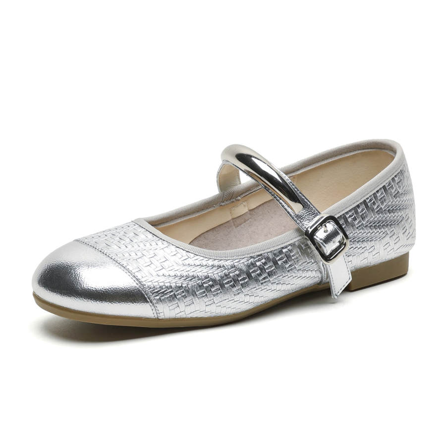 HUANAI Mary Jane Shoes Women's White/Silver