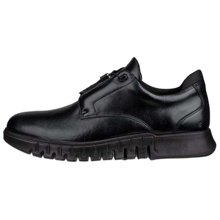 Ecco Ecco Gruuv Studio M Leather Low top Casual Shoes Men's Black