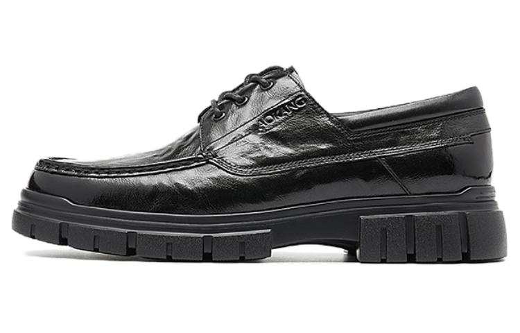 AOKANG Leather Casual Shoes Men's Black
