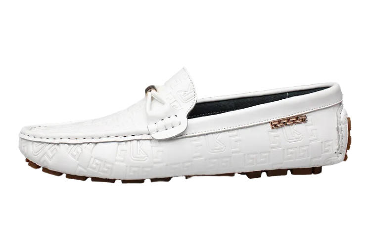 CKVUSAMG Gommino Loafers Men's Black/White/Blue