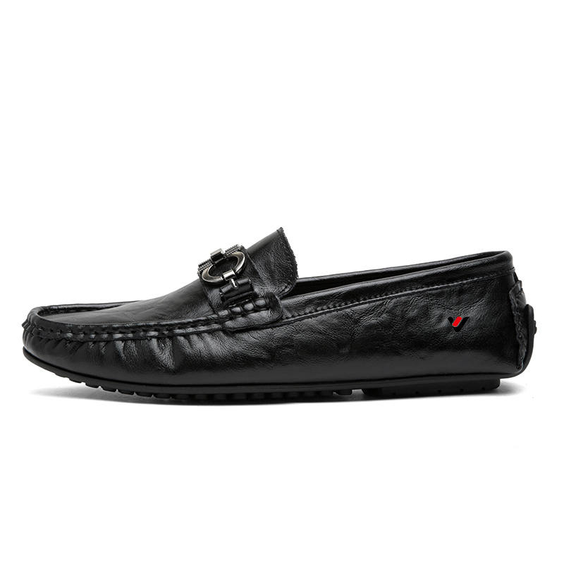 YALU Gommino Loafers Men's Gray/Black