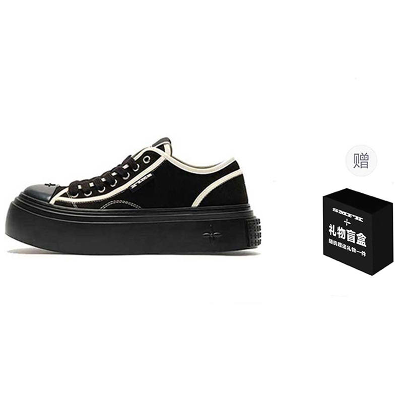 SMFK Low top Skateboard Shoes Women's Wilderness Black