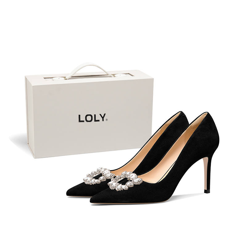 LOLY LOLY Slim Heel High Heels Women's Black