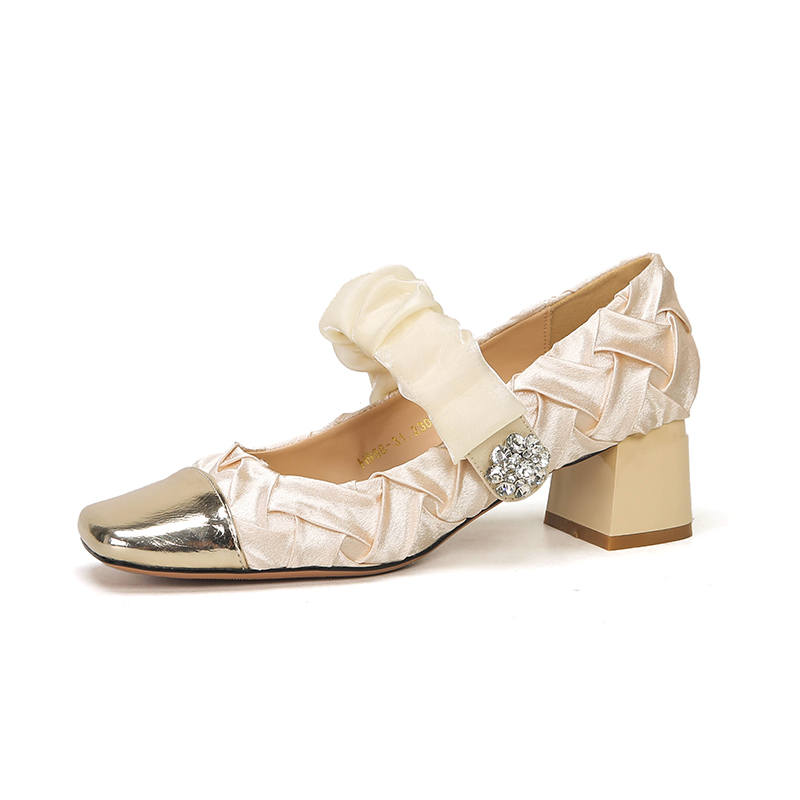 Bamiti Chunky Heel Mary Jane Shoes Women's