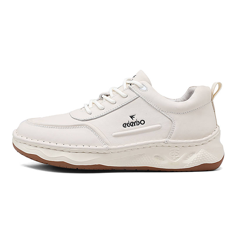 EDENBO Top Grain Cow Leather Slip Resistant Abrasion Resistant Slip Resistant Abrasion Resistant Low top Casual Shoes