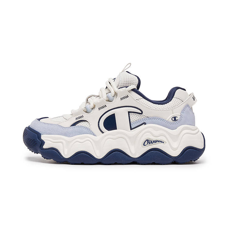 Champion Champ Lava EC Low top Skateboard Shoes Unisex Milk White/Qinghui Blue