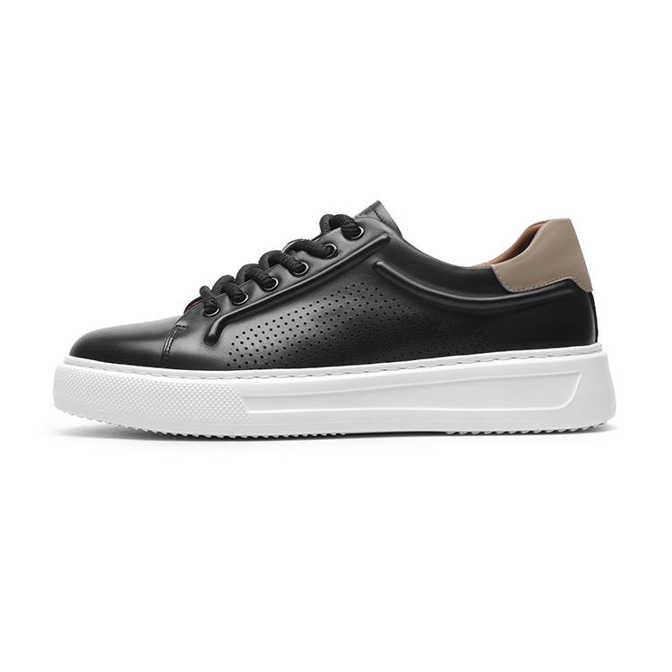 GOLDLION Cow Leather Abrasion Resistant Breathable Low top Skateboard Shoes Men's