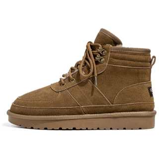ACEMICKY Cow Suede Thermal Thickened And Fleece Lined Fashion Casual Snow Boots Men's
