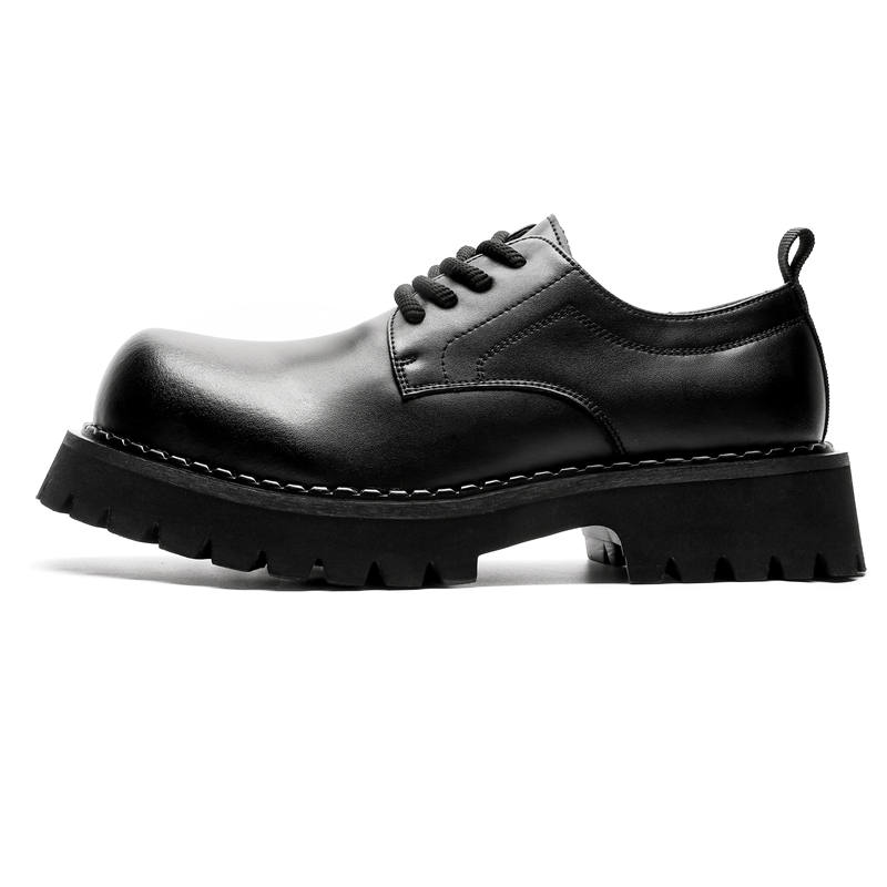 CHILANG Microfiber Leather Casual Shoes Men's Black