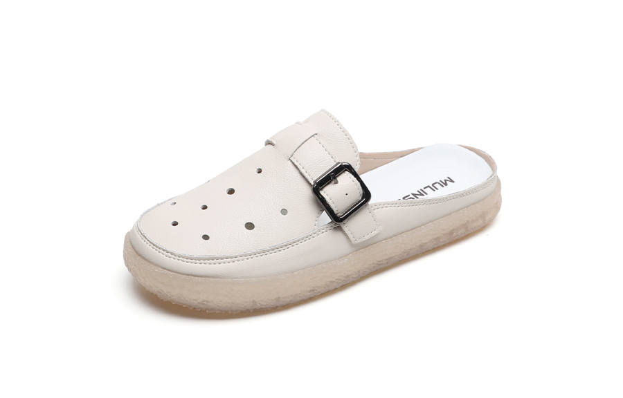 Mulinsen Closed Toe Slippers Women's Beige