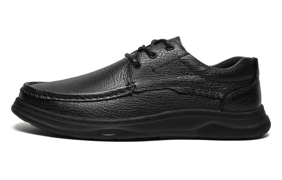 Mulinsen Cow Leather Casual Shoes Men's Black