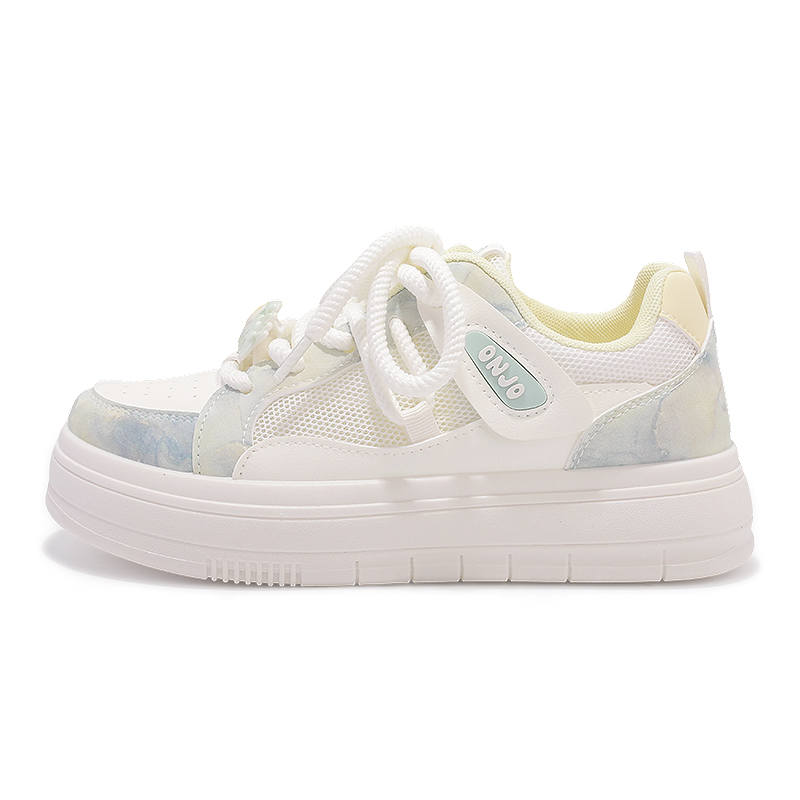 SNXR Pu Lightweight Slip Resistant Lightweight Anti Slip Low top Skateboard Shoes Women's Misty Blue