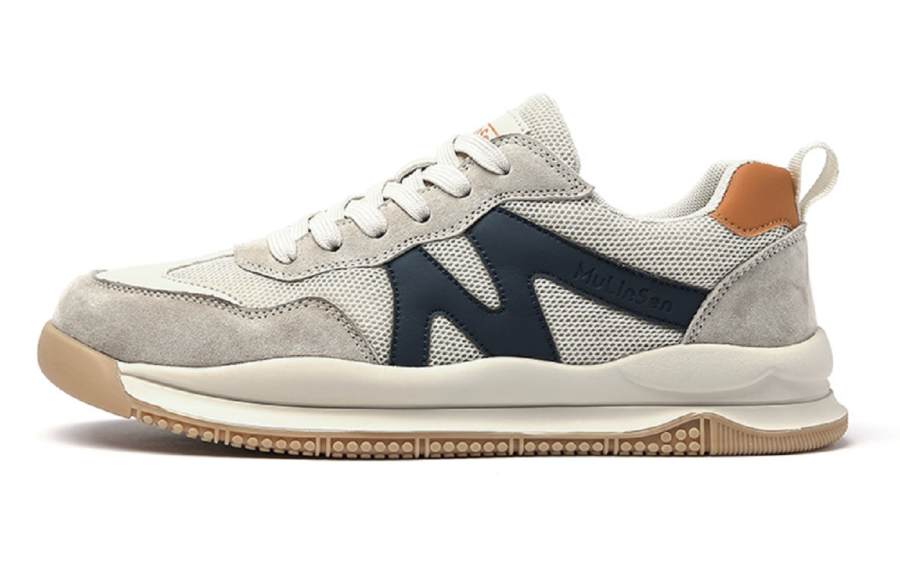 Mulinsen Synthetic Leather Versatile Slip Resistant, Abrasion Resistant, Breathable, Lightweight Low top Casual Shoes
