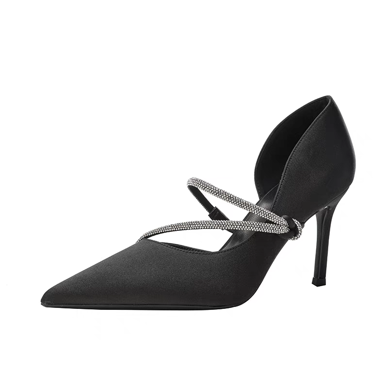 Boldi Kuki High Heels Women's Black/Apricot/Dark Reddish Purple