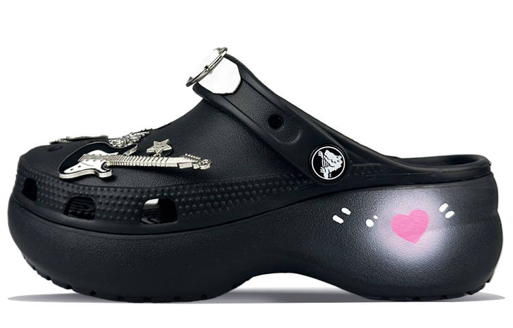 Crocs Crocs Classic Platform Clog Clogs Women's Black Pink